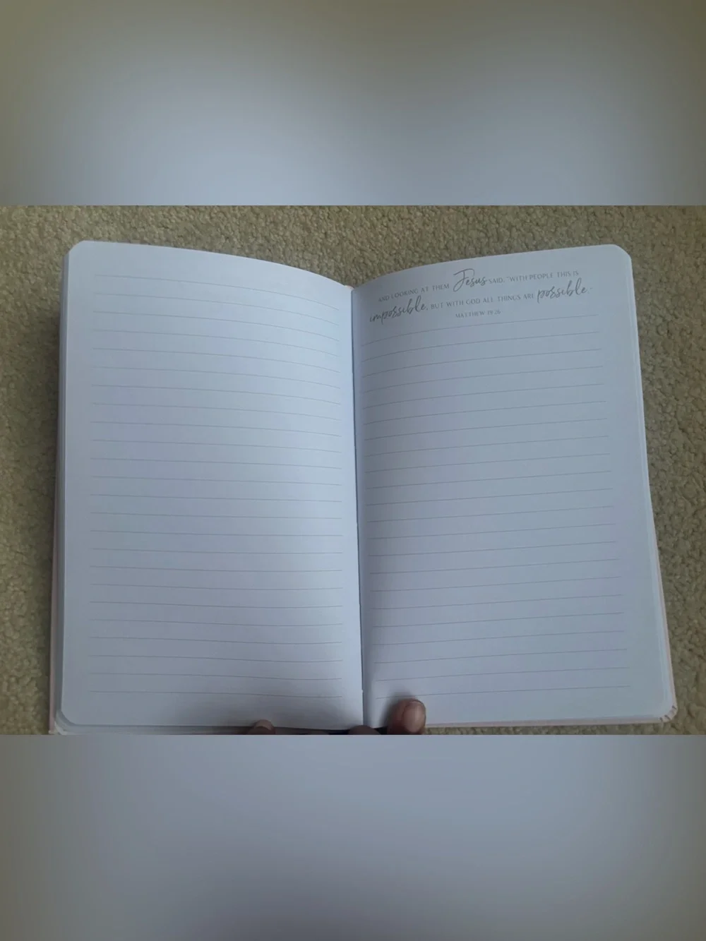 Christian Hardcover Notebook Journal